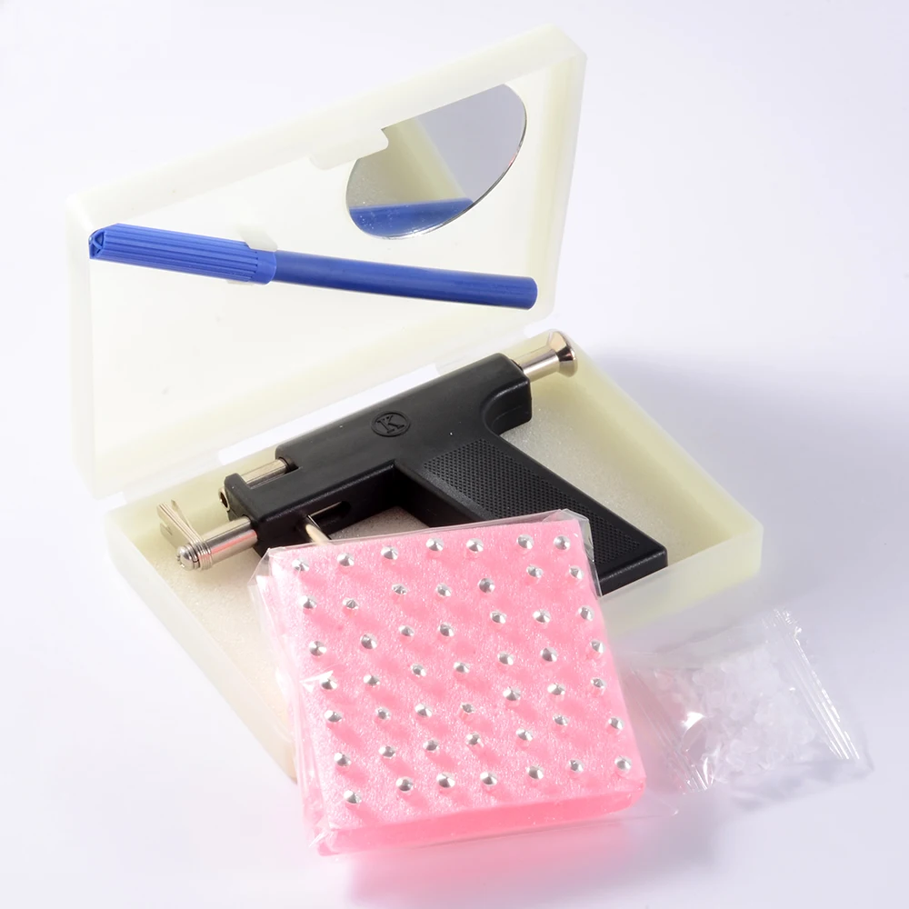 Professional Ear Piercing Gun Tool Set 98pcs Ear Studs Steel Ear Nose Navel Body Piercing - Image 7