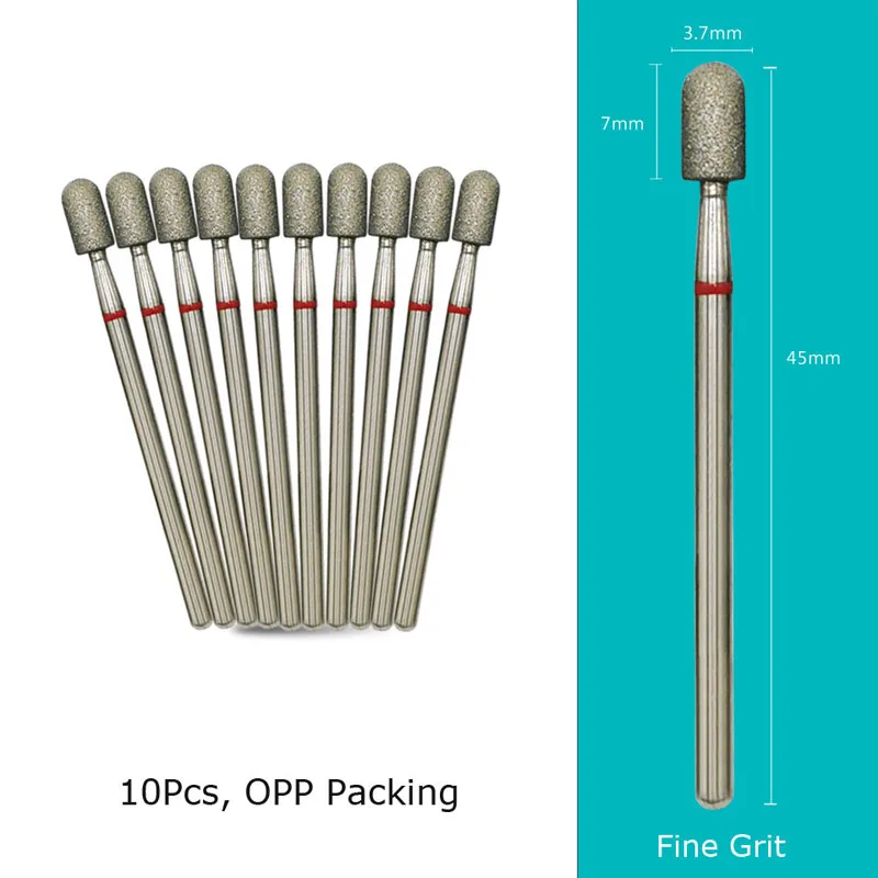 Diamond Nail Drill Bits 10‑Piece Set – 3/32″ Cuticle Burr for Manicure & Pedicure - Image 66