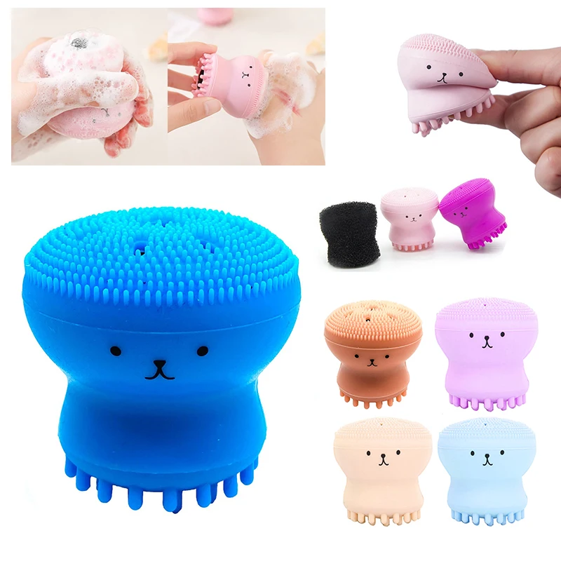 Octopus Silicone Face Brush – Gentle Exfoliator & Pore Cleaner