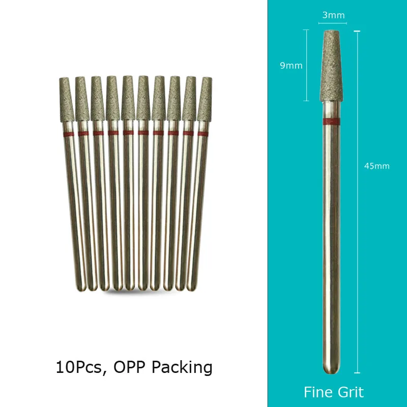 Diamond Nail Drill Bits 10‑Piece Set – 3/32″ Cuticle Burr for Manicure & Pedicure - Image 47