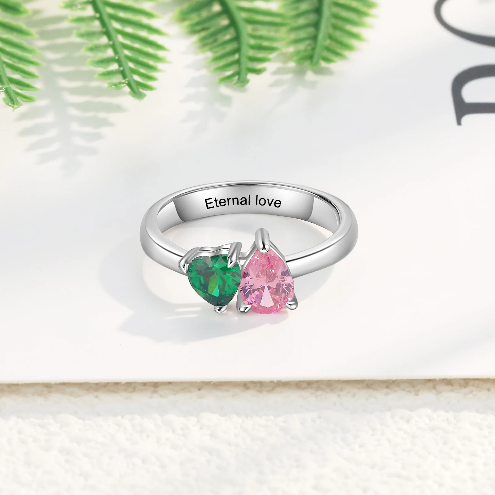 Infinity sieraad van zilver met zirkonia. - Names4ever - Image 4
