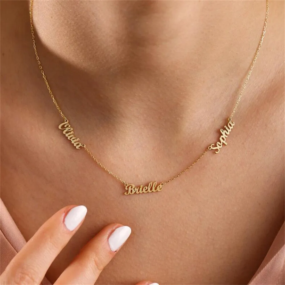 Personalized Stainless Steel Name Necklace – Custom Family & Friendship Pendant - Image 3