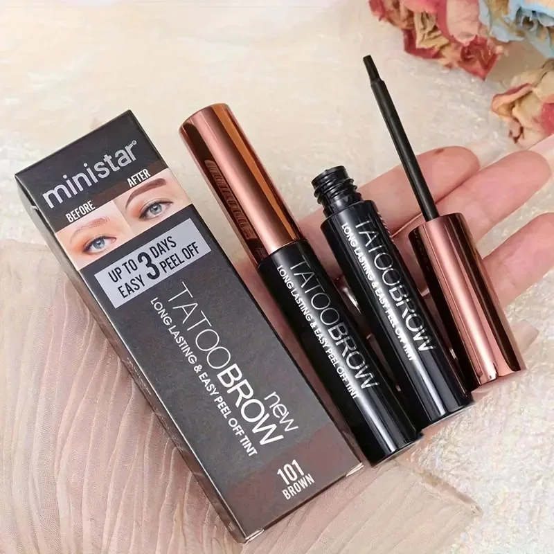 Tattoo Peel-Off Eyebrow Gel Tint – Waterproof, Transfer-Proof, Semi-Permanent Brow Definition - Image 4