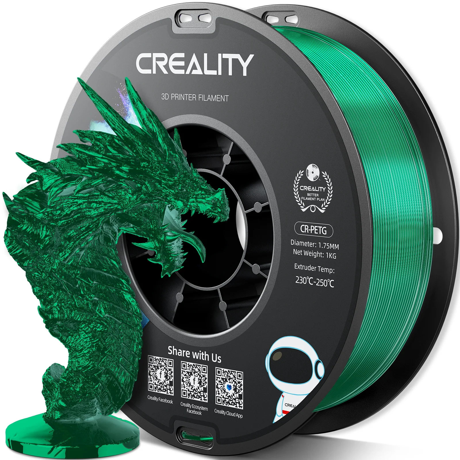 Creality PETG 3D Printer Filament 1.75mm 12 Rolls 1KG/roll Glossy Printing Filaments 3D Printer Materials High Temperature - Image 11