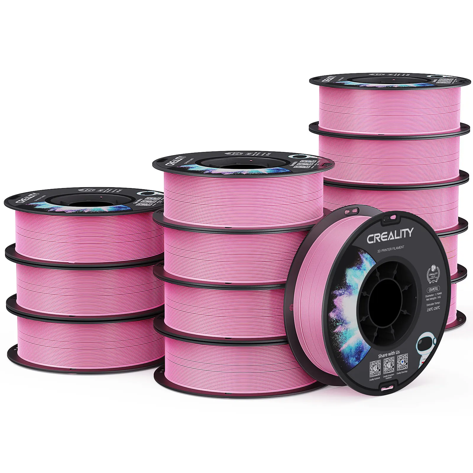 Creality PETG 3D Printer Filament 1.75mm 12 Rolls 1KG/roll Glossy Printing Filaments 3D Printer Materials High Temperature - Image 9