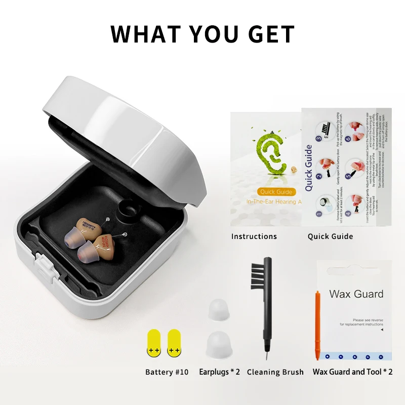 Invisible CIC Hearing Aid – Smart Sound Amplifier with A10 PR70 Battery - Image 6