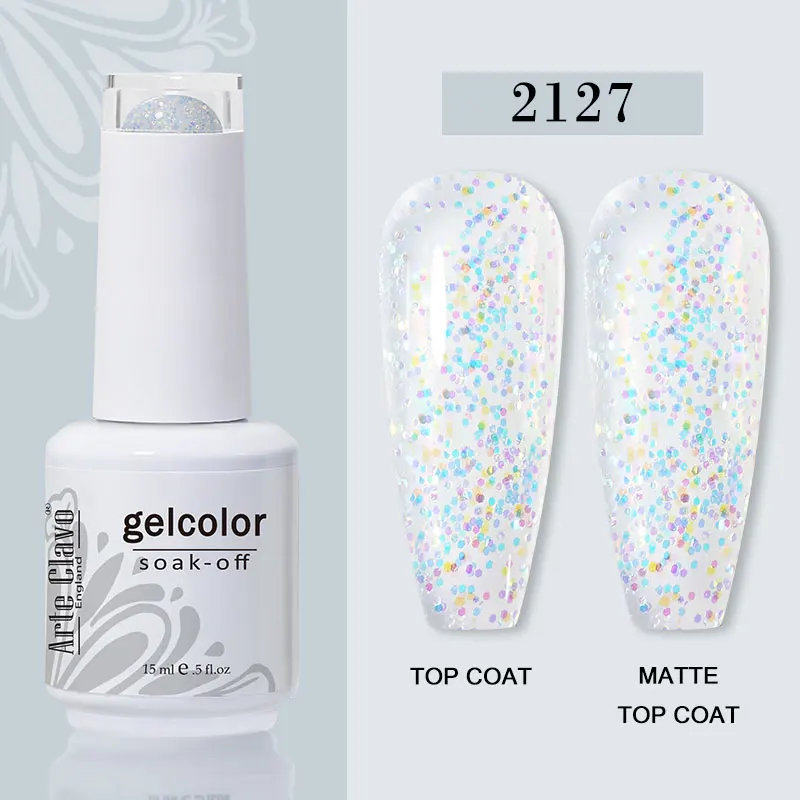 Arte Clavo 15ml Gel Nail Polish – 72 Color Soak-Off UV LED Varnish for Nail Art - Image 74