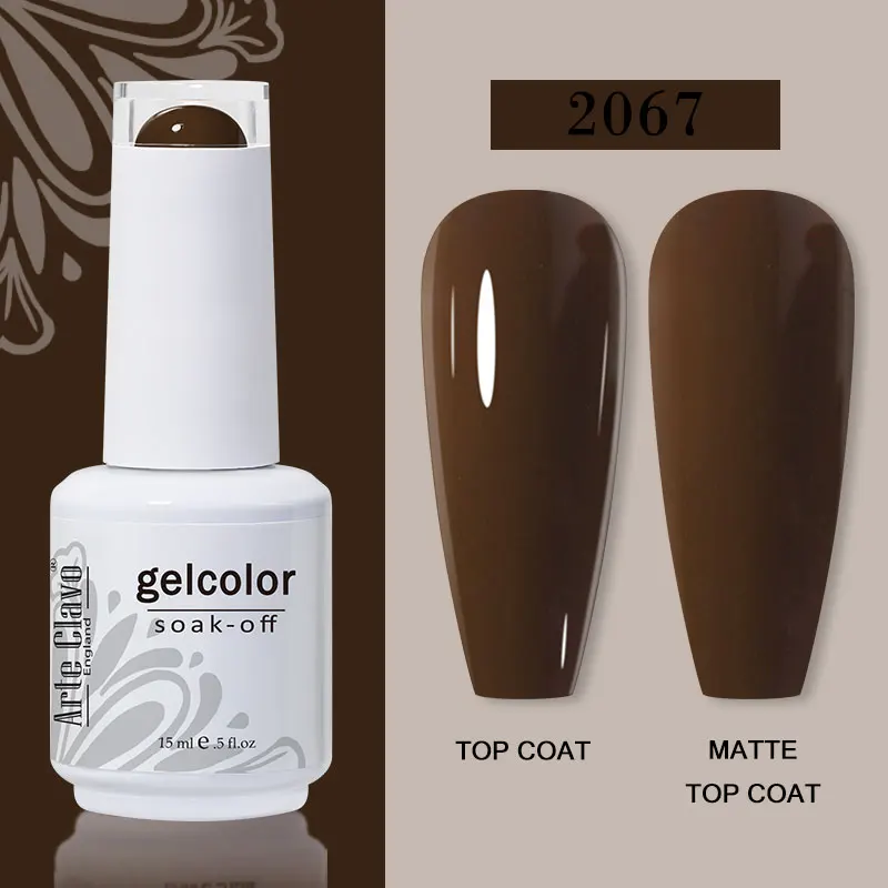 Arte Clavo 15ml Gel Nail Polish – 72 Color Soak-Off UV LED Varnish for Nail Art - Image 104