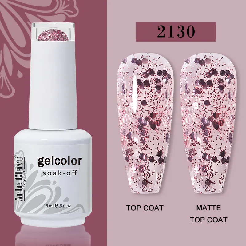 Arte Clavo 15ml Gel Nail Polish – 72 Color Soak-Off UV LED Varnish for Nail Art - Image 61