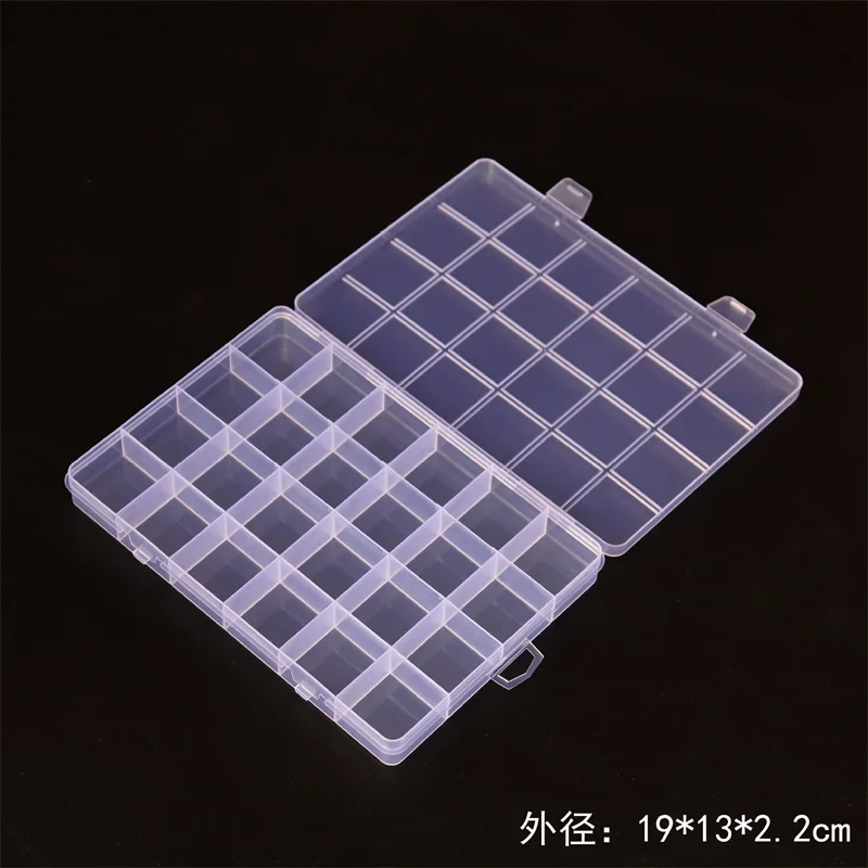 Jewelry Storage Box with 15/24/28 Grids – Transparent Plastic Organizer for Beads & Small Parts - Image 10