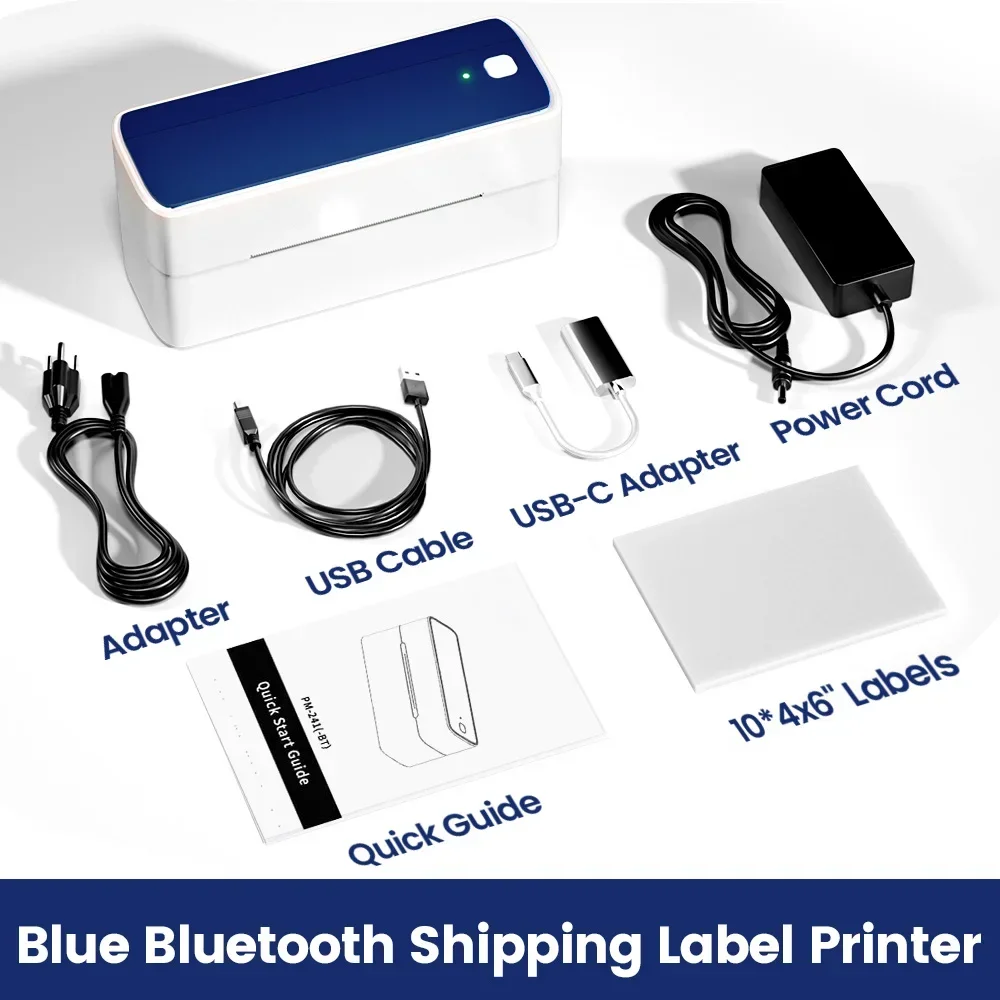 Phomemo 241 Bluetooth Thermal Label Printer Wireless Small Shipping Label Printer 4X6 Compatible with iPhone Android Mac Window - Image 13