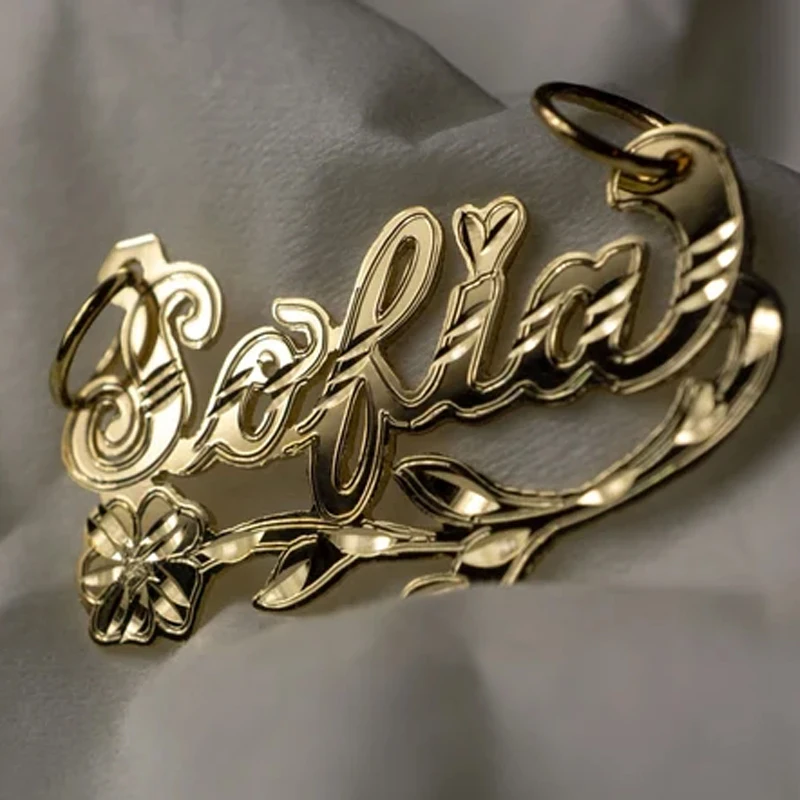 Personalized 18K Gold-Plated Name Necklace – Custom Pendant for Women - Image 5