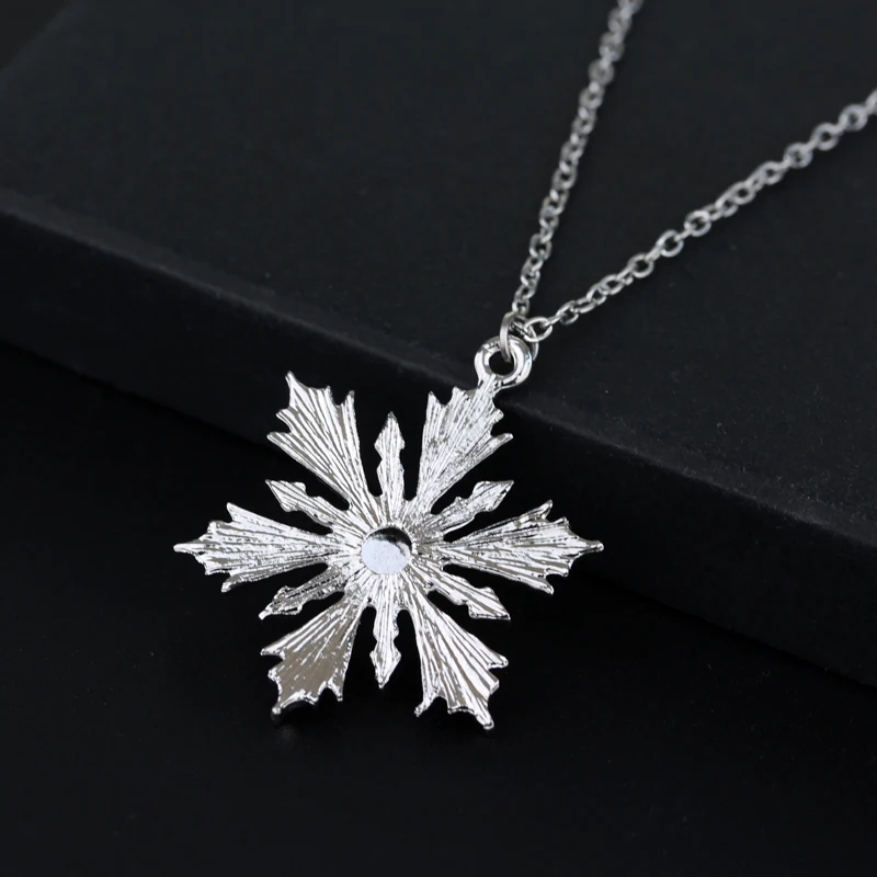 Once Upon A Time Snowflake Pendant Necklace – Elsa-Inspired Crystal Jewelry - Image 2