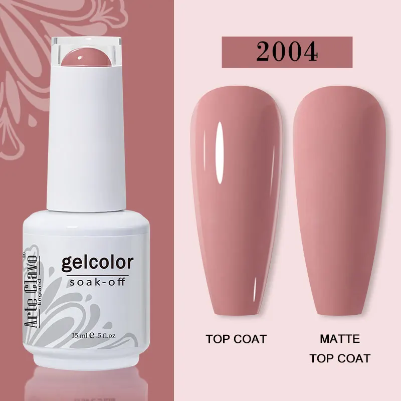 Arte Clavo 15ml Gel Nail Polish – 72 Color Soak-Off UV LED Varnish for Nail Art - Image 51