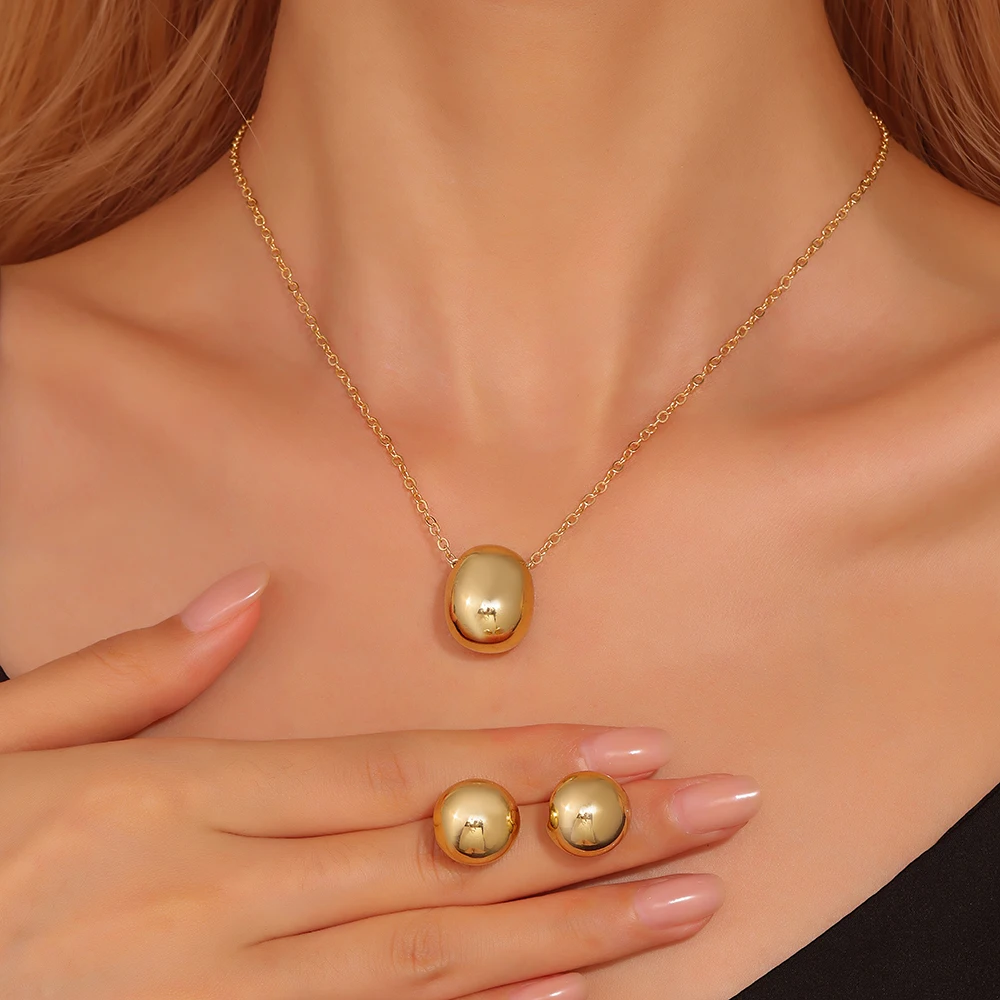 3pcs Heart-Shaped Jewelry Set Earrings Pendant Necklace Women Rhinestone Fashion Jewelry - Image 13