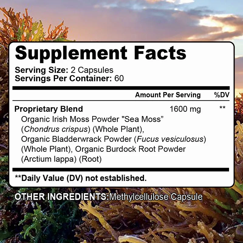 Irish Sea Moss Extract 1600 mg – Immune, Skin & Joint Health Support - Image 6