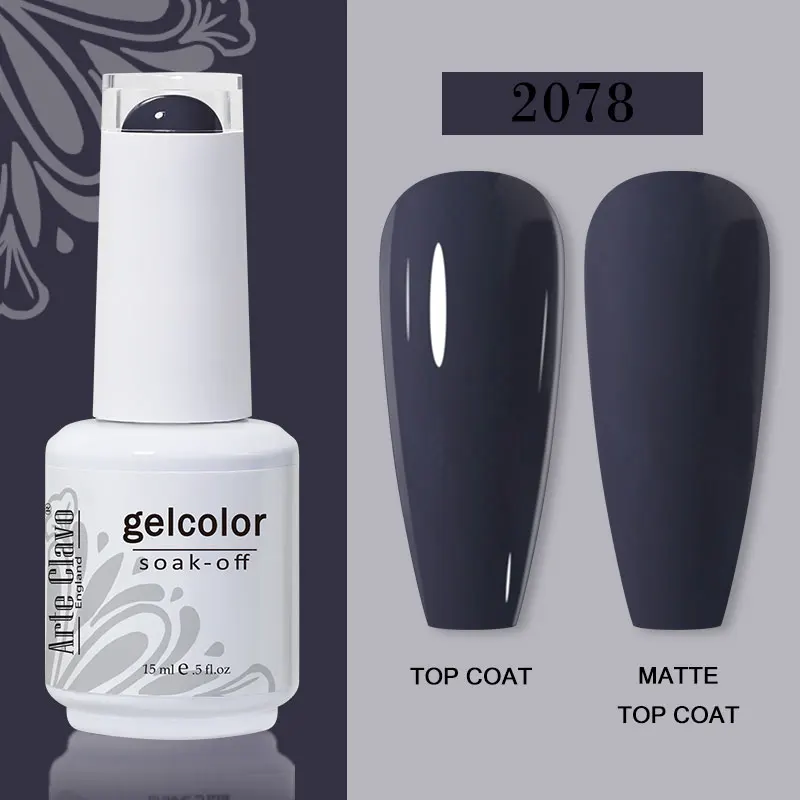 Arte Clavo 15ml Gel Nail Polish – 72 Color Soak-Off UV LED Varnish for Nail Art - Image 47