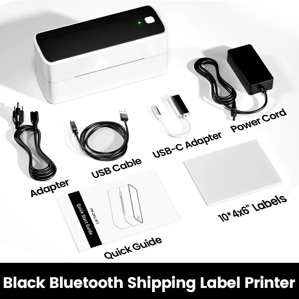 Phomemo 241 Bluetooth Thermal Label Printer Wireless Small Shipping Label Printer 4X6 Compatible with iPhone Android Mac Window - Image 7