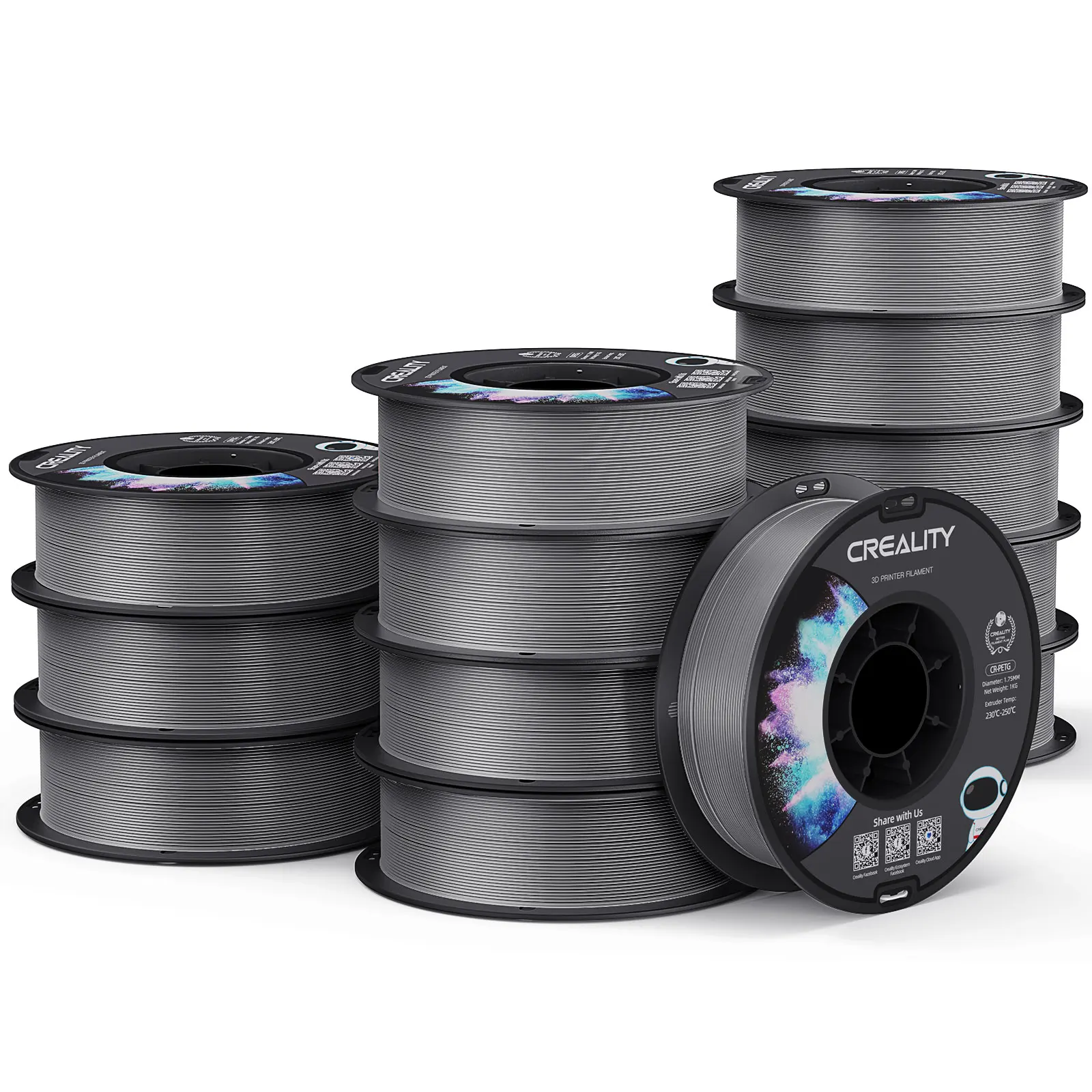 Creality PETG 3D Printer Filament 1.75mm 12 Rolls 1KG/roll Glossy Printing Filaments 3D Printer Materials High Temperature - Image 21