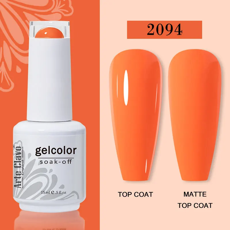 Arte Clavo 15ml Gel Nail Polish – 72 Color Soak-Off UV LED Varnish for Nail Art - Image 79