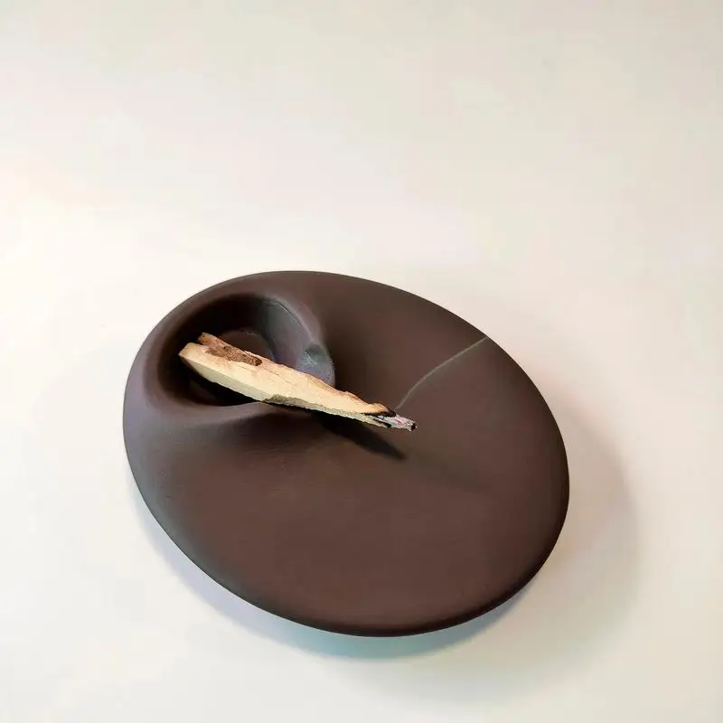 Santo wood holder Peru Holy Wood Aromatherapy Stove Cement Support Base Relaxation Meditation Container Tray Sage Stand Gifts - Image 5