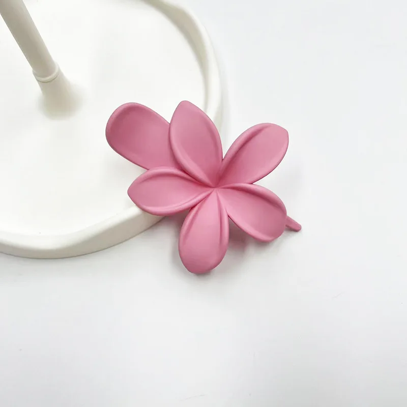 Fashion Frosted Plastic Flower Hair Clips Girls Hair Claw Duckbill No-Slip Barrettes Hairpins Accessories - Image 9