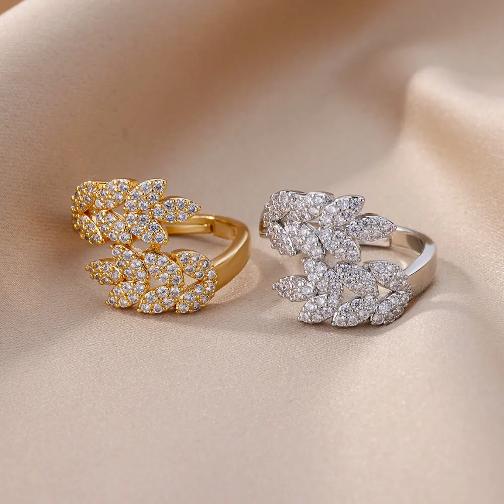 Luxury Korean Stainless Steel Copper Zircon Ring – Trendy Unisex Birthday Gift - Image 29