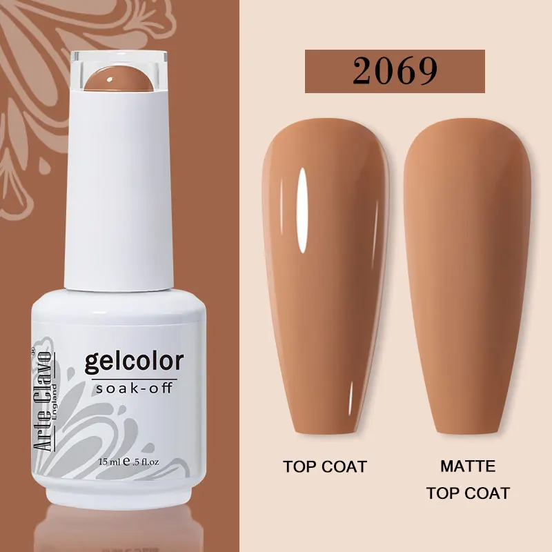 Arte Clavo 15ml Gel Nail Polish – 72 Color Soak-Off UV LED Varnish for Nail Art - Image 90