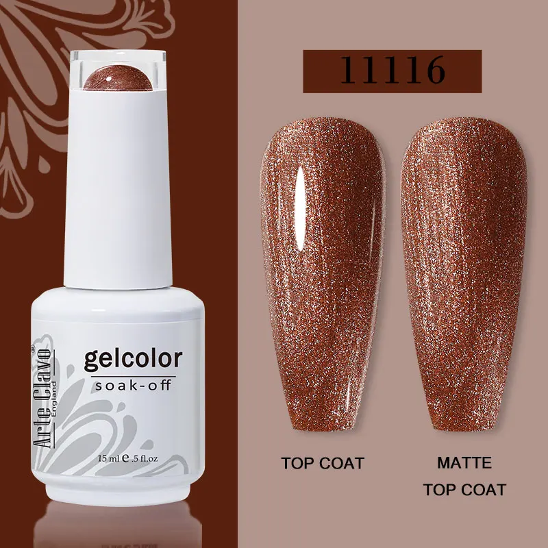 Arte Clavo 15ml Gel Nail Polish – 72 Color Soak-Off UV LED Varnish for Nail Art - Image 29