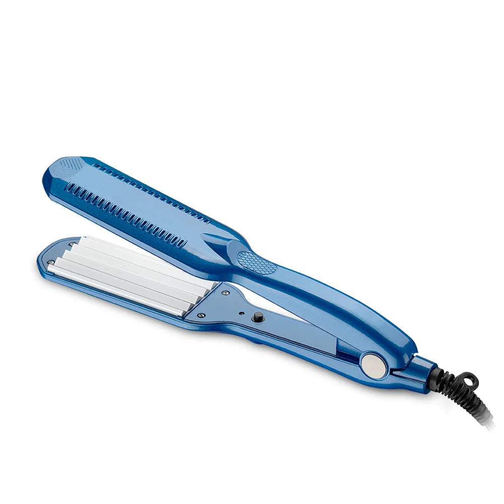 Professional Ceramic Wave Flat Iron – Adjustable Temperature, Wide Plate Curling Iron - Image 4