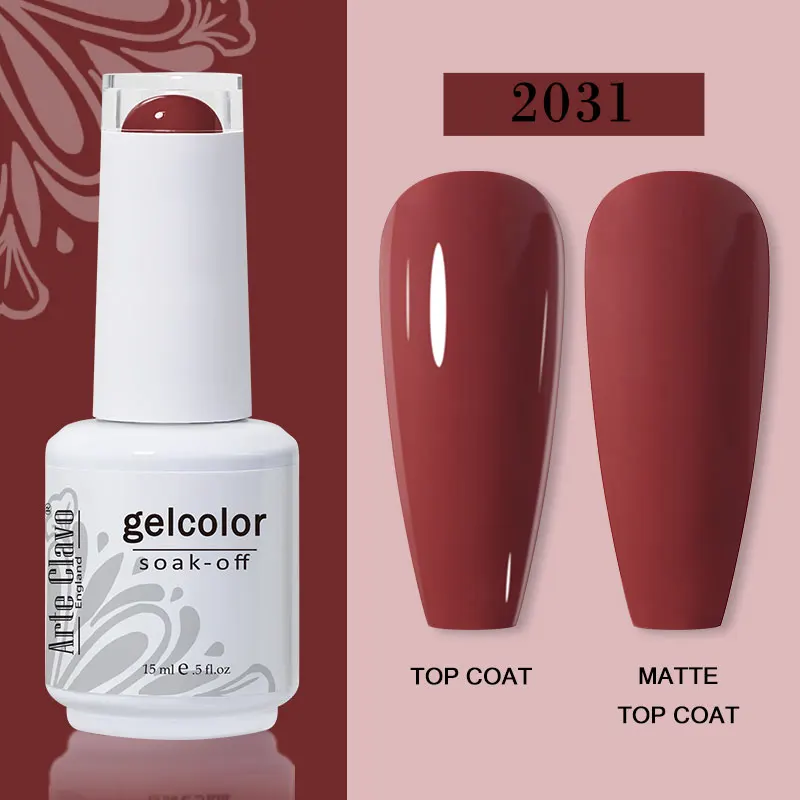 Arte Clavo 15ml Gel Nail Polish – 72 Color Soak-Off UV LED Varnish for Nail Art - Image 83