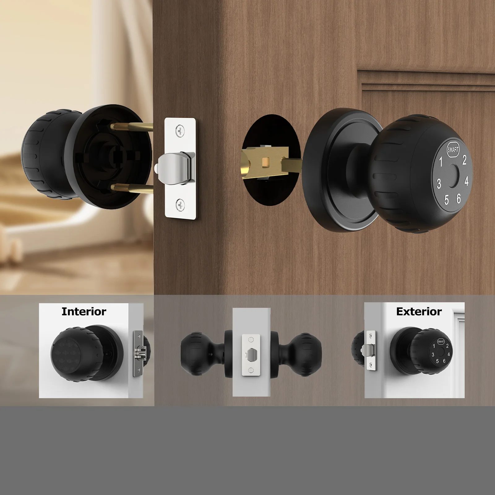 App-Controlled Fingerprint & Touchscreen Keypad Smart Door Lock — Keyless Entry - Image 6