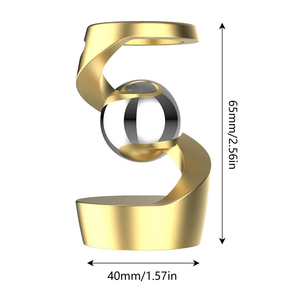 Metal Tabletop Floating Gyro Gravitys Defying Kinetics Desk Decor Suspended Gyroscope For Home Table Decoration - Image 8