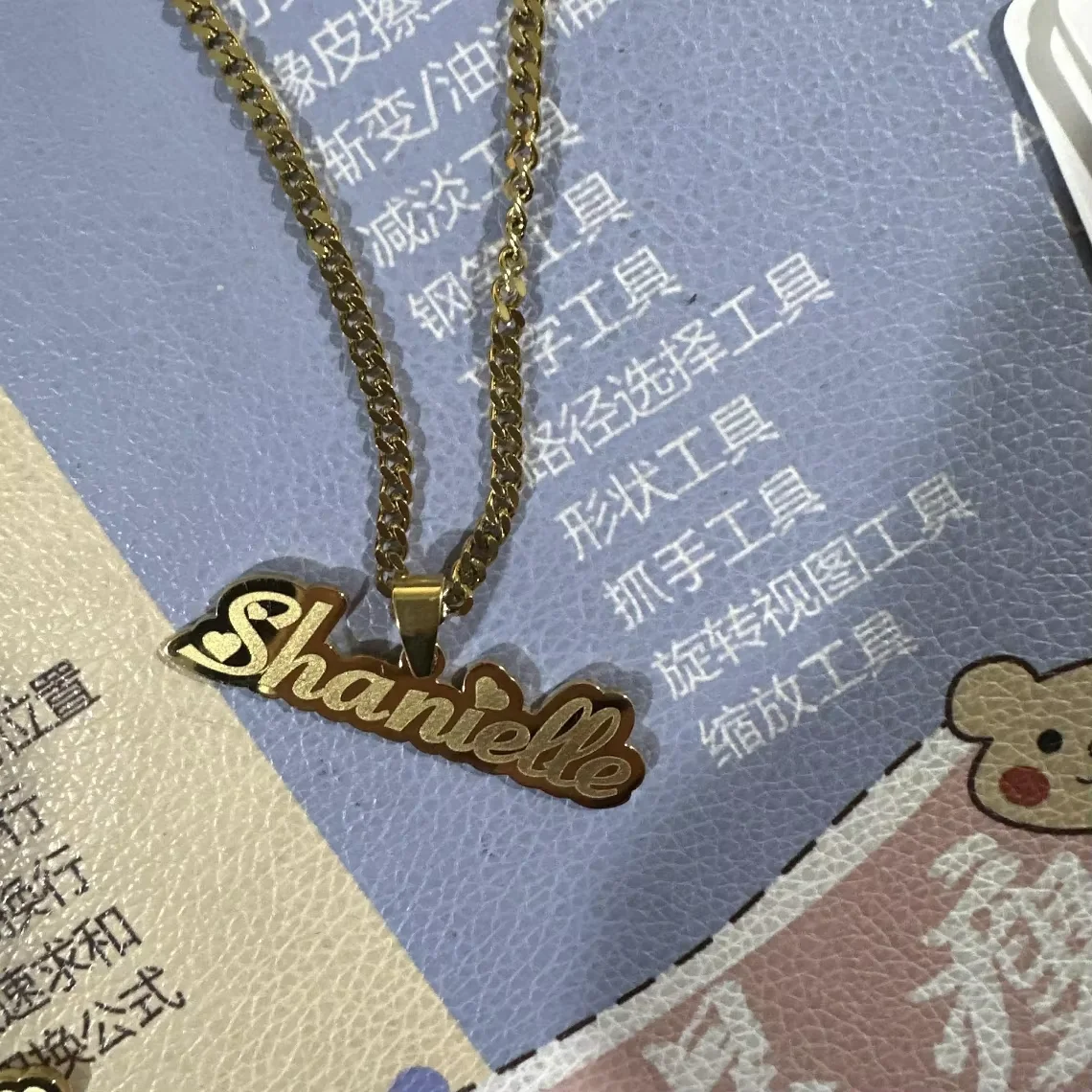 Custom Engraved Name Necklace Stainless Steel Bead Chain Gold Personalized Nameplate Jewelry for Men Women - Image 7