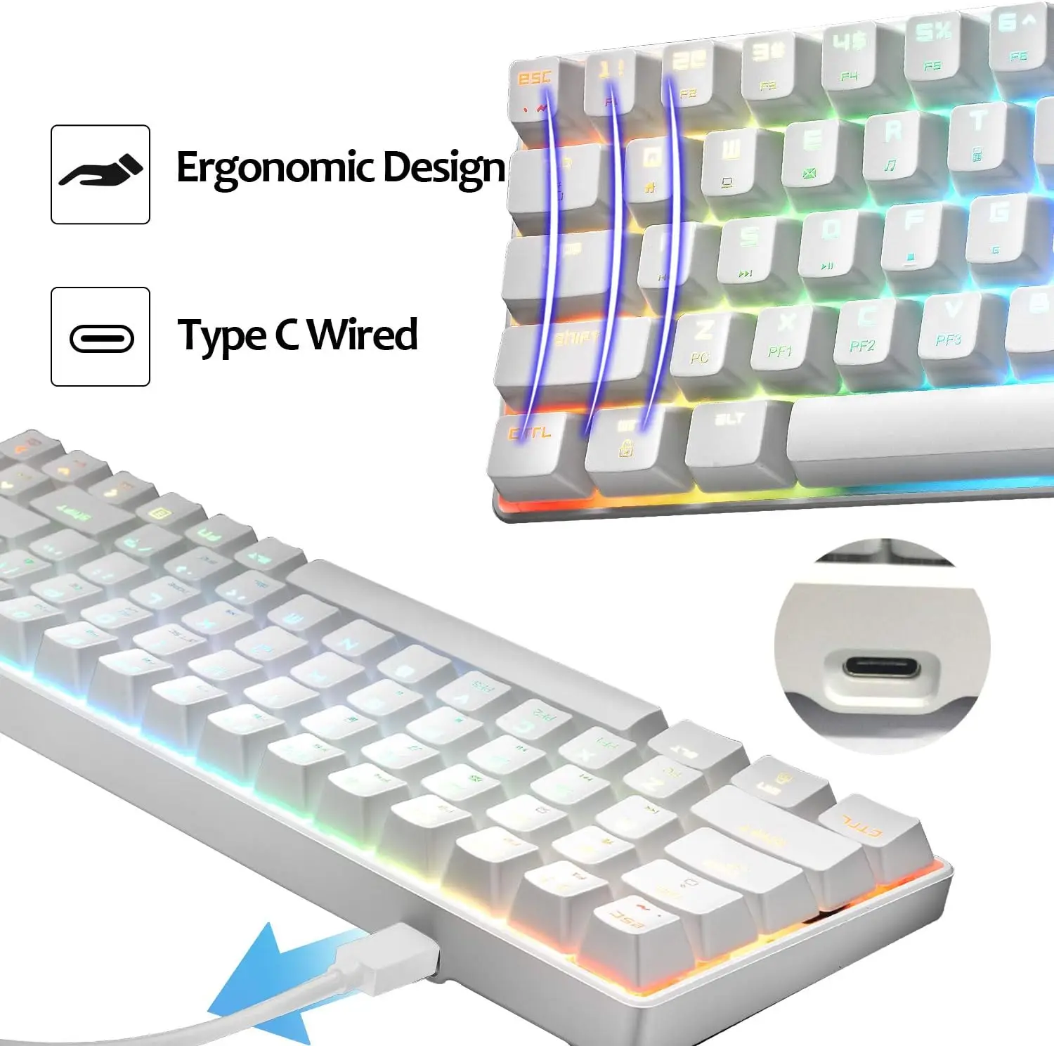 MAMBASNAKE x ZIYOULANG MK14 Wired Gaming Keyboard Buy 2 get 1 free total 3!!! - Image 8