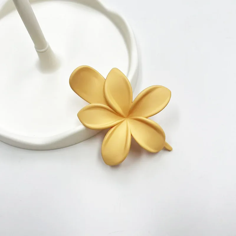 Fashion Frosted Plastic Flower Hair Clips Girls Hair Claw Duckbill No-Slip Barrettes Hairpins Accessories - Image 10