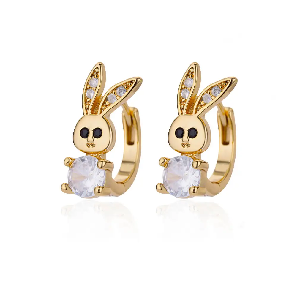 2024 Trending Zircon Colored Flower Hoop Earrings Stainless Steel Luxury Jewelry for Women - Image 10