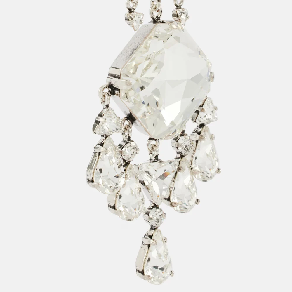Crystal Drop Clip-On Earrings – Non-Pierced Waterfall Dangle Jewelry - Image 5