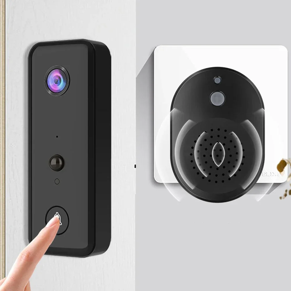 Wireless Video Doorbell with 2-Way Audio & PIR Motion Detection for Home Office - Image 3