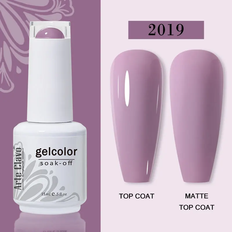 Arte Clavo 15ml Gel Nail Polish – 72 Color Soak-Off UV LED Varnish for Nail Art - Image 113