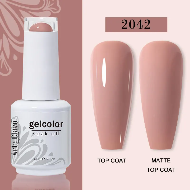 Arte Clavo 15ml Gel Nail Polish – 72 Color Soak-Off UV LED Varnish for Nail Art - Image 45