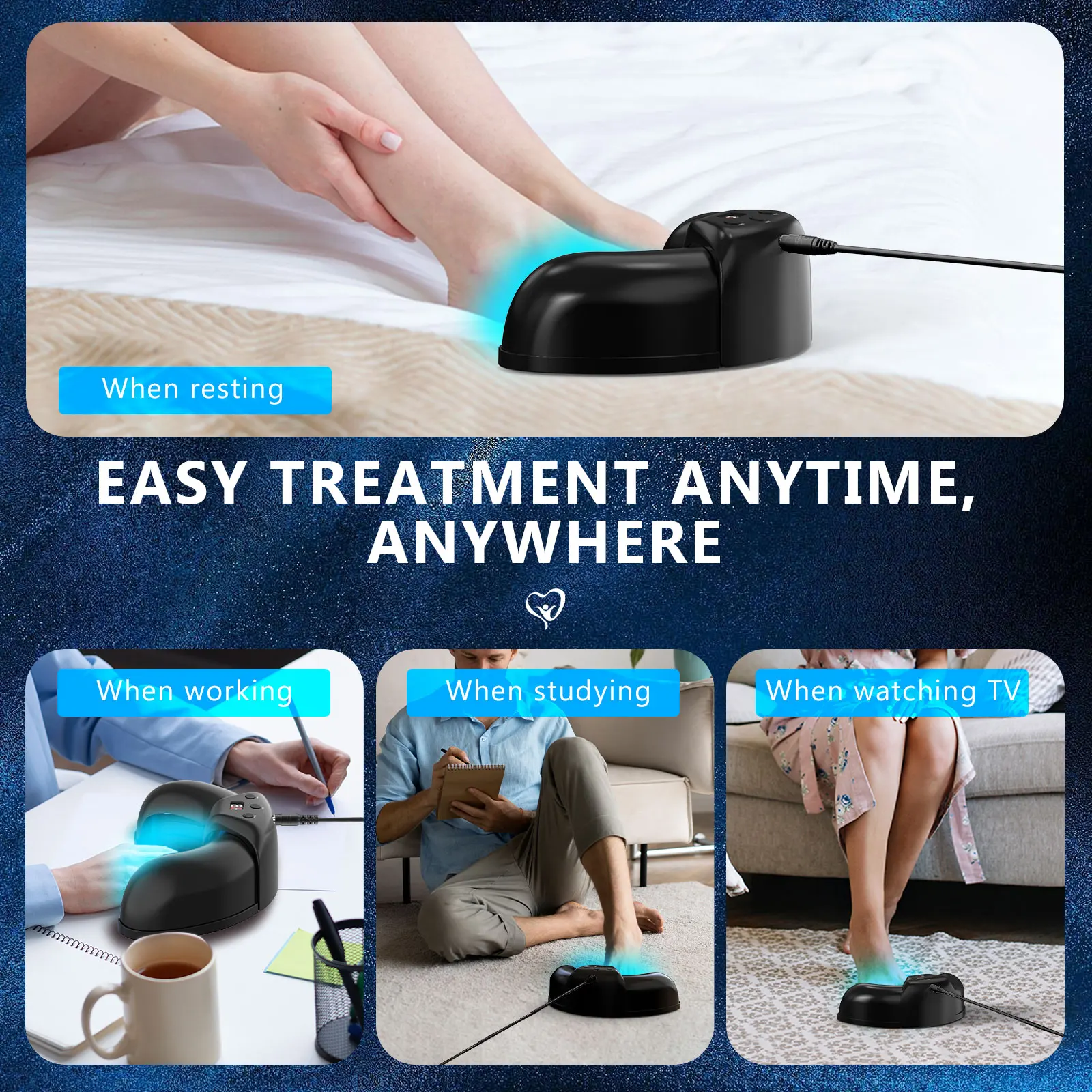 Nail Fungus Laser Device – Blue & Red Light Therapy for Damaged, Discolored Nails Repair - Image 6