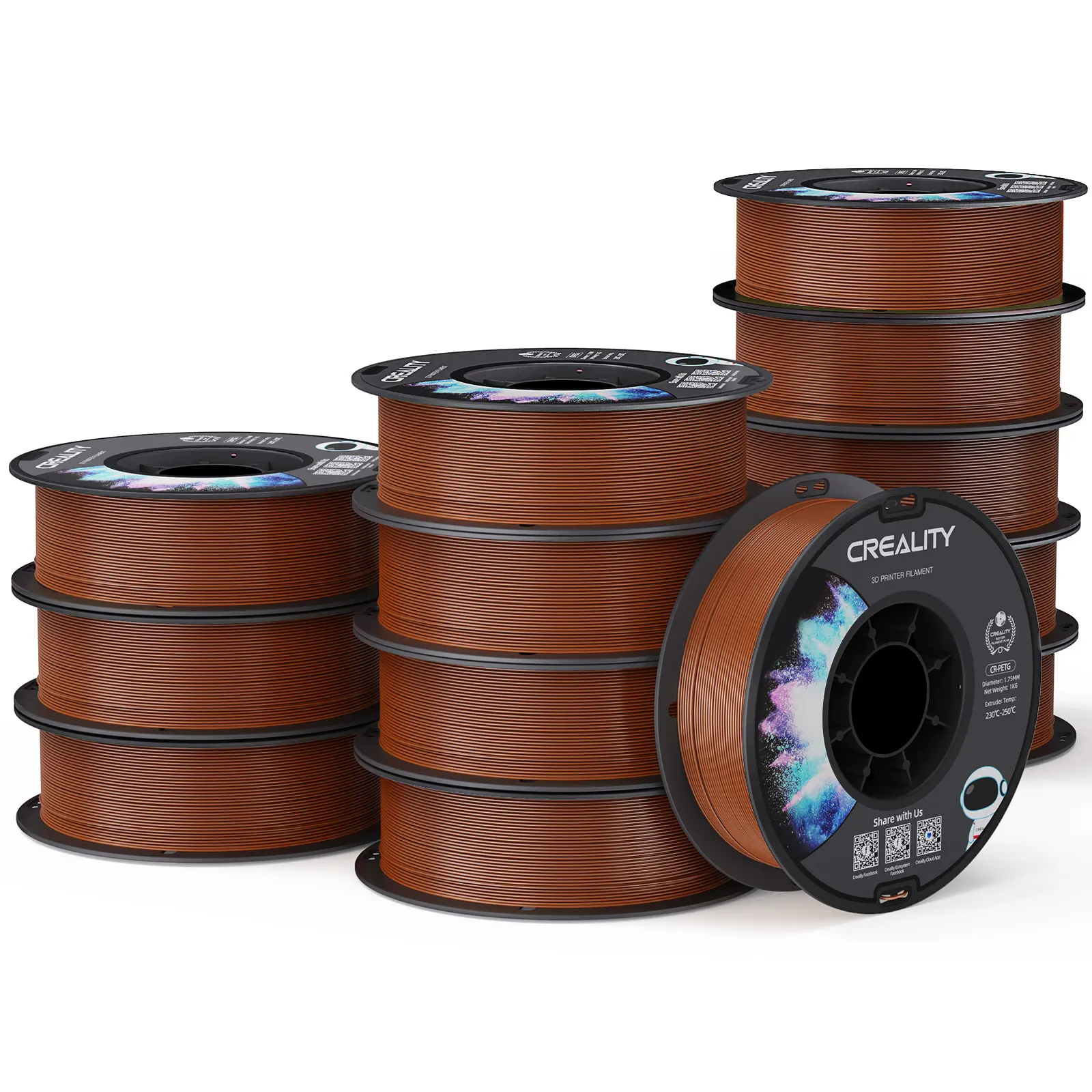 Creality PETG 3D Printer Filament 1.75mm 12 Rolls 1KG/roll Glossy Printing Filaments 3D Printer Materials High Temperature - Image 19