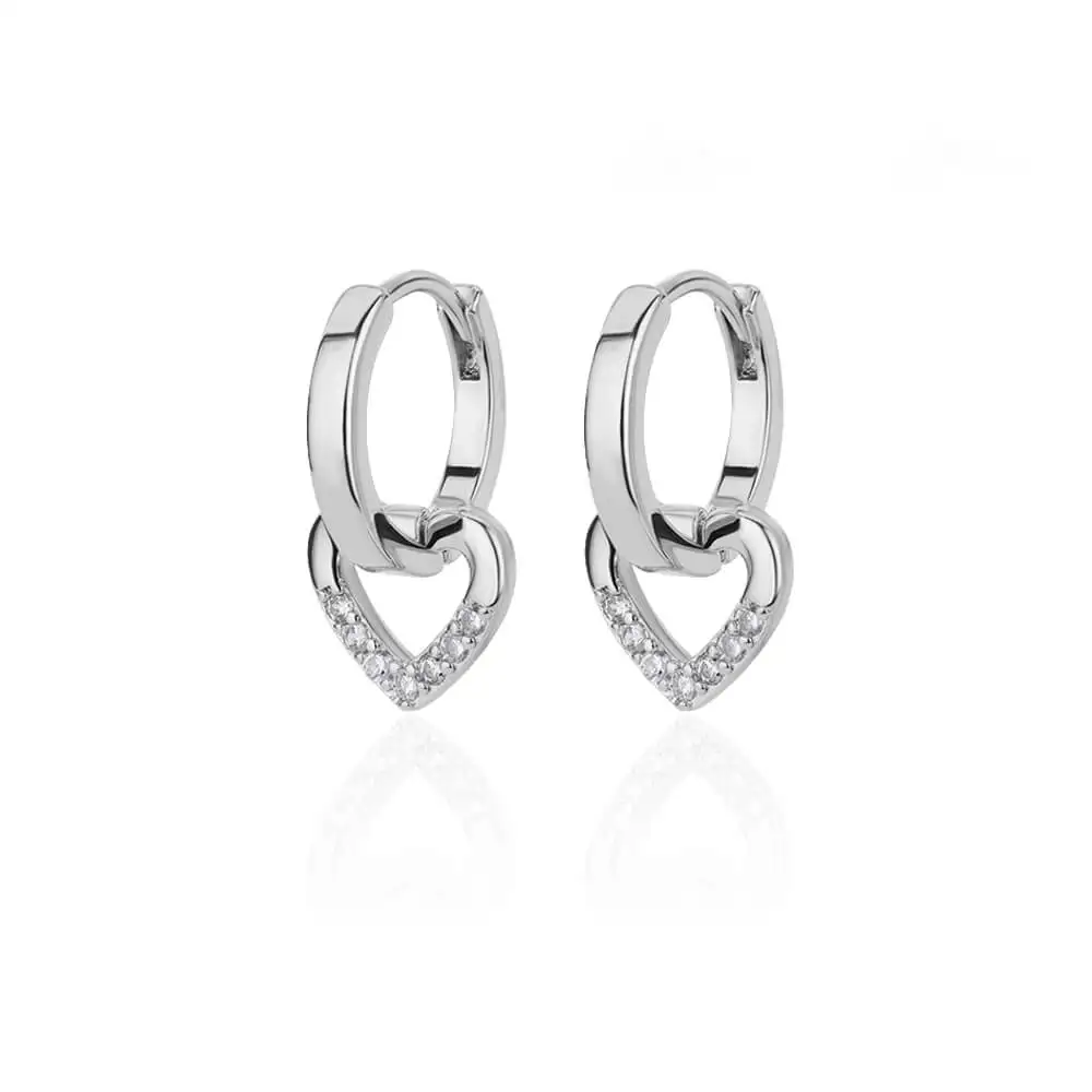 2024 Trending Zircon Colored Flower Hoop Earrings Stainless Steel Luxury Jewelry for Women - Image 22