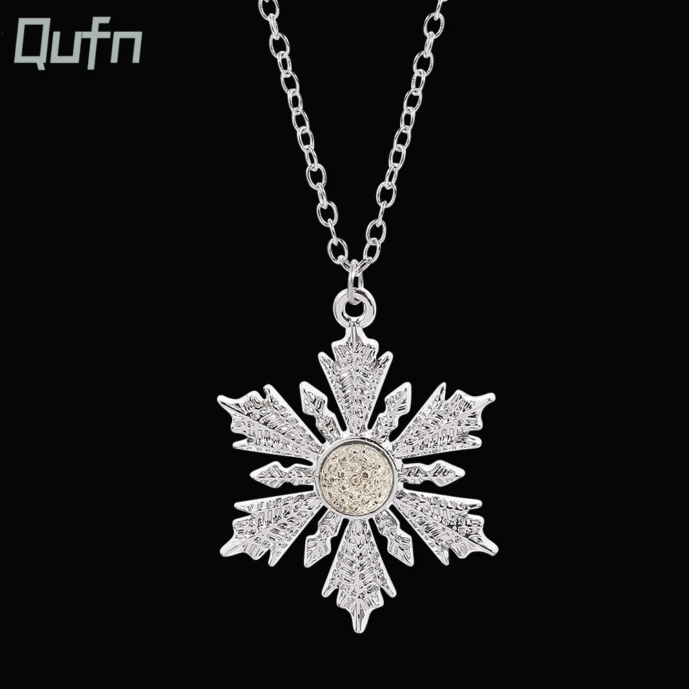 Once Upon A Time Snowflake Pendant Necklace – Elsa-Inspired Crystal Jewelry