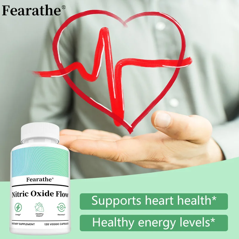 Nitric Oxide Booster – 120 Caps Pre‑Workout with L‑Arginine & L‑Citrulline for Energy & Blood Pressure - Image 5