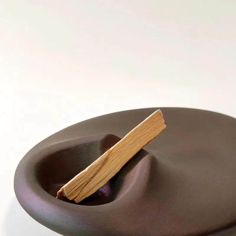Santo wood holder Peru Holy Wood Aromatherapy Stove Cement Support Base Relaxation Meditation Container Tray Sage Stand Gifts - Image 6
