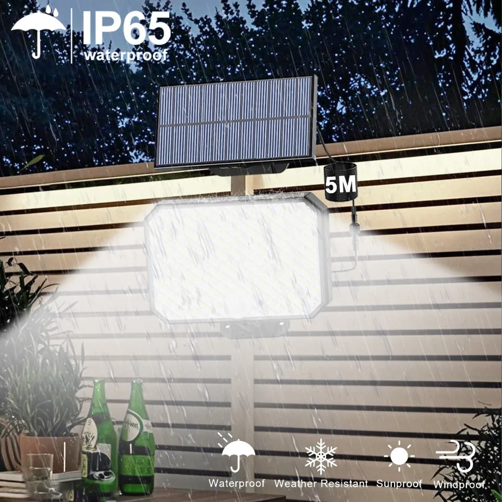 190LED Solar Security Light – Motion Sensor Waterproof Lamp for Yard & Garage - Image 3