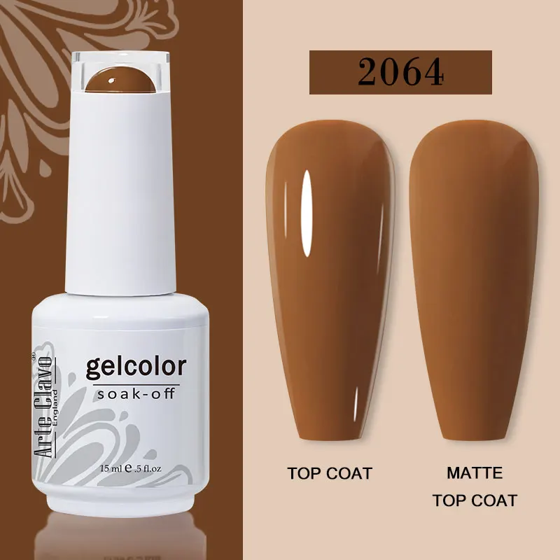 Arte Clavo 15ml Gel Nail Polish – 72 Color Soak-Off UV LED Varnish for Nail Art - Image 86