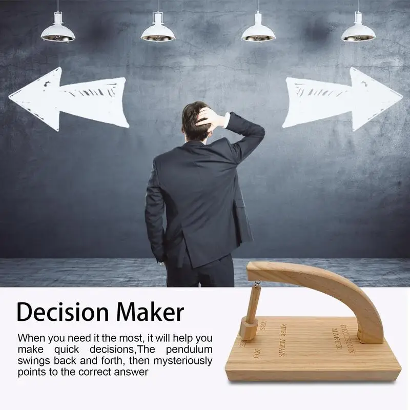 Decision Maker Creative Magnetic Decision Maker Swing The Pendulum Find Answers to Questions Perfect Prop for Handmade Wooden - Image 3